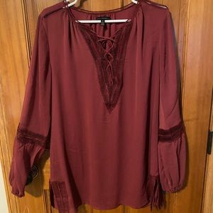 Maroon tunic